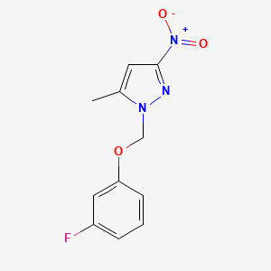 1-((3-Fluorophenoxy)methyl)-5-methyl-3-nitro-1H-pyrazole