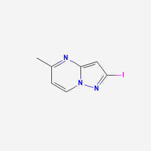 molecular formula C7H6IN3 B10904685 2-Iodo-5-methylpyrazolo[1,5-a]pyrimidine 