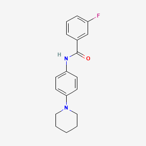 3-fluoro-N-(4-piperidin-1-ylphenyl)benzamide