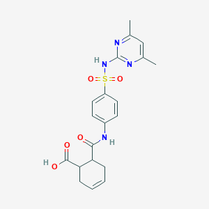 6-({4-[(4,6-Dimethylpyrimidin-2-yl)sulfamoyl]phenyl}carbamoyl)cyclohex-3-ene-1-carboxylic acid