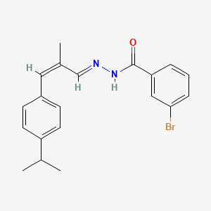 3-bromo-N'-{(1E,2Z)-2-methyl-3-[4-(propan-2-yl)phenyl]prop-2-en-1-ylidene}benzohydrazide