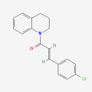 (2E)-3-(4-chlorophenyl)-1-(3,4-dihydroquinolin-1(2H)-yl)prop-2-en-1-one