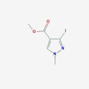 molecular formula C6H7IN2O2 B10904813 Methyl 3-iodo-1-methyl-1H-pyrazole-4-carboxylate 