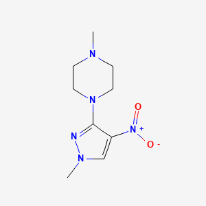 1-Methyl-4-(1-methyl-4-nitro-1H-pyrazol-3-yl)piperazine