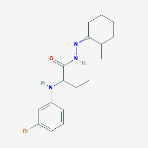 2-[(3-bromophenyl)amino]-N'-(2-methylcyclohexylidene)butanehydrazide