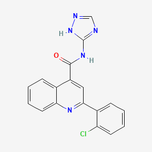 2-(2-chlorophenyl)-N-(1H-1,2,4-triazol-3-yl)quinoline-4-carboxamide