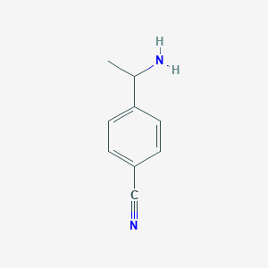 B109050 4-(1-Aminoethyl)benzonitrile CAS No. 86225-78-7
