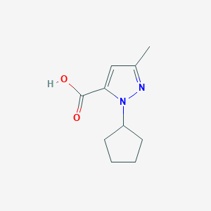 1-cyclopentyl-3-methyl-1H-pyrazole-5-carboxylic acid