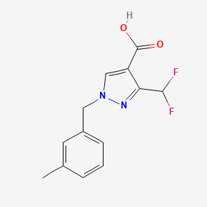 3-(Difluoromethyl)-1-(3-methylbenzyl)-1H-pyrazole-4-carboxylic acid