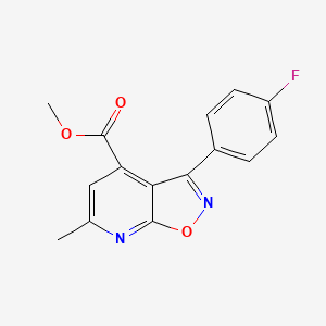 Methyl 3-(4-fluorophenyl)-6-methylisoxazolo[5,4-b]pyridine-4-carboxylate