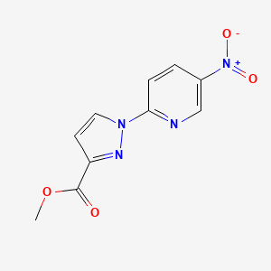 methyl 1-(5-nitropyridin-2-yl)-1H-pyrazole-3-carboxylate