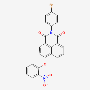 molecular formula C24H13BrN2O5 B10905133 2-(4-bromophenyl)-6-(2-nitrophenoxy)-1H-benzo[de]isoquinoline-1,3(2H)-dione 