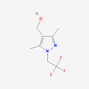 [3,5-dimethyl-1-(2,2,2-trifluoroethyl)-1H-pyrazol-4-yl]methanol