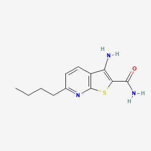 3-Amino-6-butylthieno[2,3-b]pyridine-2-carboxamide