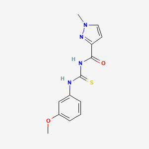 N-[(3-methoxyphenyl)carbamothioyl]-1-methyl-1H-pyrazole-3-carboxamide