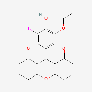 9-(3-ethoxy-4-hydroxy-5-iodophenyl)-3,4,5,6,7,9-hexahydro-1H-xanthene-1,8(2H)-dione