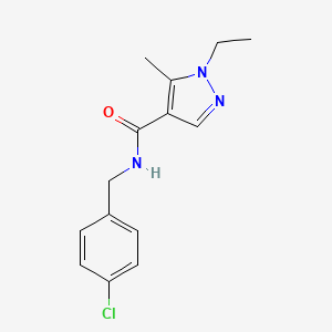 N-(4-chlorobenzyl)-1-ethyl-5-methyl-1H-pyrazole-4-carboxamide