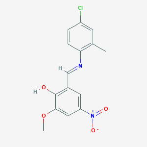 2-{(E)-[(4-chloro-2-methylphenyl)imino]methyl}-6-methoxy-4-nitrophenol