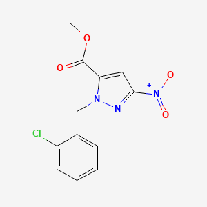 Methyl 1-(2-chlorobenzyl)-3-nitro-1H-pyrazole-5-carboxylate