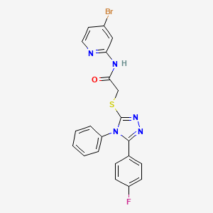 N-(4-bromopyridin-2-yl)-2-{[5-(4-fluorophenyl)-4-phenyl-4H-1,2,4-triazol-3-yl]sulfanyl}acetamide