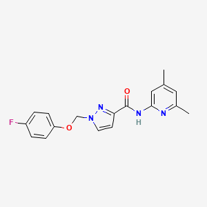 N-(4,6-dimethylpyridin-2-yl)-1-[(4-fluorophenoxy)methyl]-1H-pyrazole-3-carboxamide