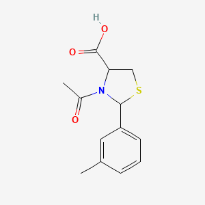 3-Acetyl-2-(3-methylphenyl)-1,3-thiazolidine-4-carboxylic acid