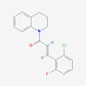 (2E)-3-(2-chloro-6-fluorophenyl)-1-(3,4-dihydroquinolin-1(2H)-yl)prop-2-en-1-one