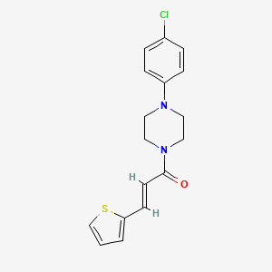 (2E)-1-[4-(4-chlorophenyl)piperazin-1-yl]-3-(thiophen-2-yl)prop-2-en-1-one