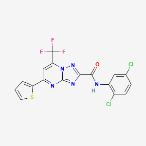 N-(2,5-dichlorophenyl)-5-(thiophen-2-yl)-7-(trifluoromethyl)[1,2,4]triazolo[1,5-a]pyrimidine-2-carboxamide