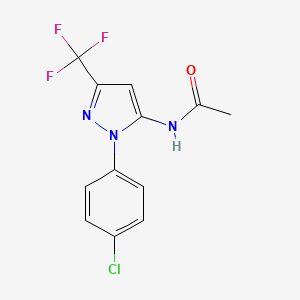 N-[1-(4-chlorophenyl)-3-(trifluoromethyl)-1H-pyrazol-5-yl]acetamide