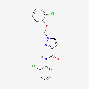 1-[(2-chlorophenoxy)methyl]-N-(2-chlorophenyl)-1H-pyrazole-3-carboxamide