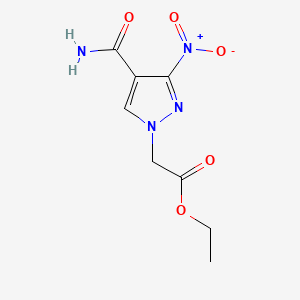 ethyl (4-carbamoyl-3-nitro-1H-pyrazol-1-yl)acetate