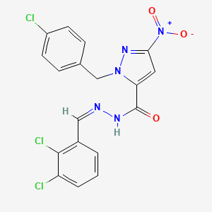 1-(4-chlorobenzyl)-N'-[(Z)-(2,3-dichlorophenyl)methylidene]-3-nitro-1H-pyrazole-5-carbohydrazide