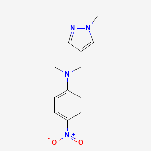 N-methyl-N-[(1-methyl-1H-pyrazol-4-yl)methyl]-4-nitroaniline