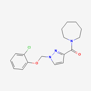 azepan-1-yl{1-[(2-chlorophenoxy)methyl]-1H-pyrazol-3-yl}methanone