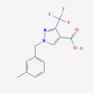 1-(3-Methylbenzyl)-3-(trifluoromethyl)-1H-pyrazole-4-carboxylic acid