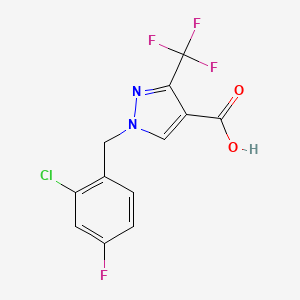 1-(2-Chloro-4-fluorobenzyl)-3-(trifluoromethyl)-1H-pyrazole-4-carboxylic acid