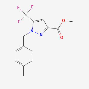 Methyl 1-(4-methylbenzyl)-5-(trifluoromethyl)-1H-pyrazole-3-carboxylate