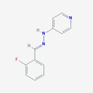 4-[(2E)-2-(2-fluorobenzylidene)hydrazinyl]pyridine