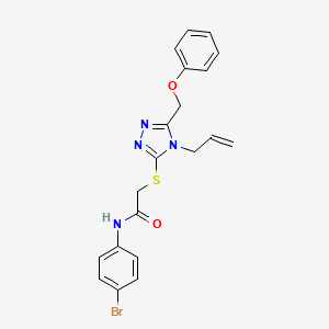 N-(4-bromophenyl)-2-{[5-(phenoxymethyl)-4-(prop-2-en-1-yl)-4H-1,2,4-triazol-3-yl]sulfanyl}acetamide