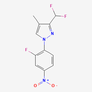 3-(Difluoromethyl)-1-(2-fluoro-4-nitrophenyl)-4-methyl-1H-pyrazole