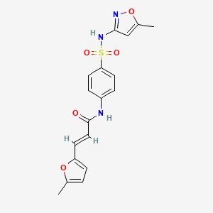 (2E)-3-(5-methylfuran-2-yl)-N-{4-[(5-methyl-1,2-oxazol-3-yl)sulfamoyl]phenyl}prop-2-enamide