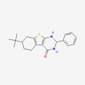 7-Tert-butyl-2-phenyl-1,2,5,6,7,8-hexahydro[1]benzothieno[2,3-d]pyrimidin-4-ol