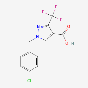 1-(4-Chlorobenzyl)-3-(trifluoromethyl)-1H-pyrazole-4-carboxylic acid