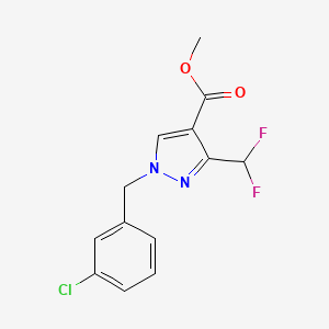 Methyl 1-(3-chlorobenzyl)-3-(difluoromethyl)-1H-pyrazole-4-carboxylate