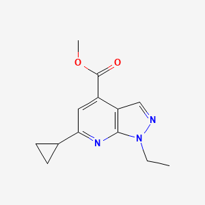 methyl 6-cyclopropyl-1-ethyl-1H-pyrazolo[3,4-b]pyridine-4-carboxylate