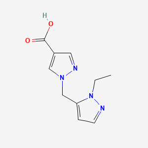 1-[(1-ethyl-1H-pyrazol-5-yl)methyl]-1H-pyrazole-4-carboxylic acid