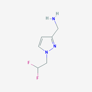 [1-(2,2-difluoroethyl)-1H-pyrazol-3-yl]methylamine