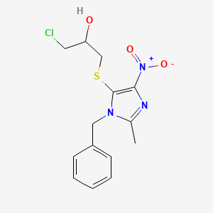 Imidazole, 1-benzyl-5-(3-chloro-2-hydroxypropylthio)-2-methyl-4-nitro-