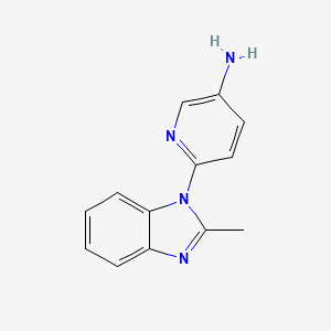 6-(2-methyl-1H-benzimidazol-1-yl)pyridin-3-amine